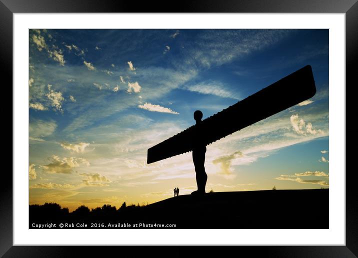 Angel of the North, Newcastle-Gateshead Framed Mounted Print by Rob Cole