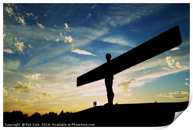 Angel of the North, Newcastle-Gateshead Print by Rob Cole