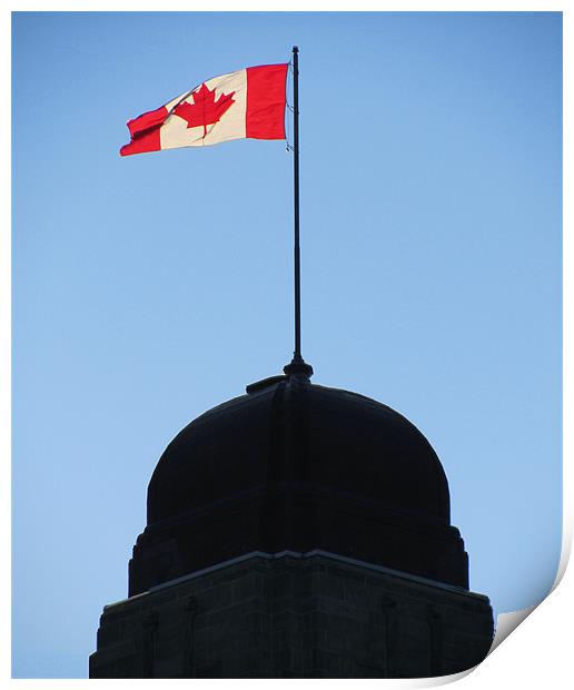 Canadian Flag (1) Print by Mark Sellers
