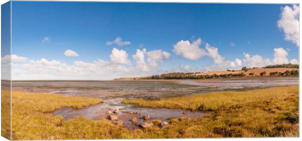 Budle Bay Mud Flats Canvas Print by Naylor's Photography