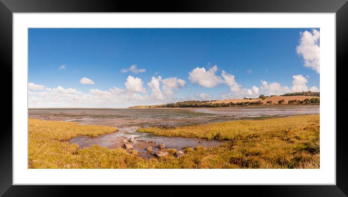 Budle Bay Mud Flats Framed Mounted Print by Naylor's Photography