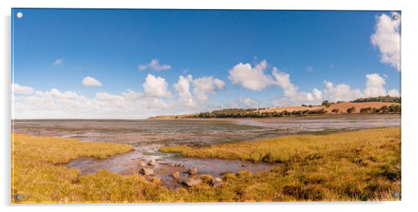 Budle Bay Mud Flats Acrylic by Naylor's Photography