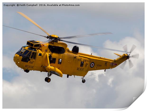 RAF Search and Rescue Seaking Print by Keith Campbell