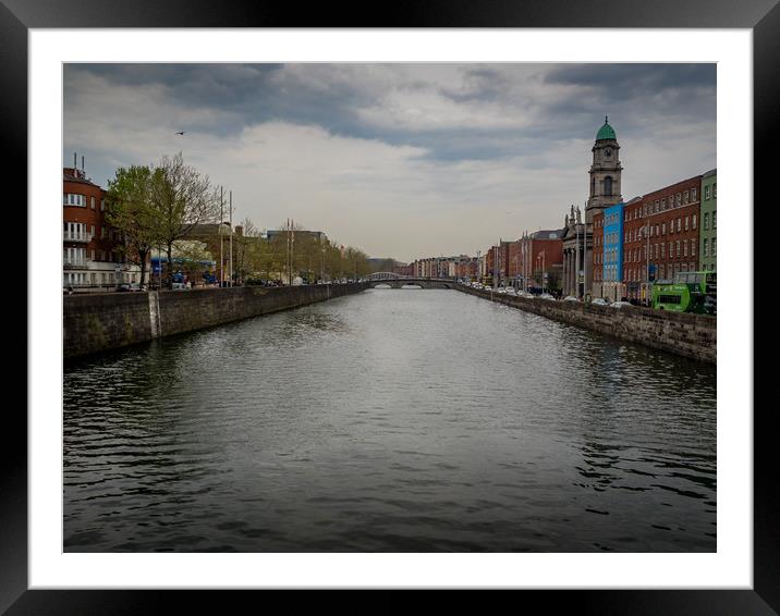 Mellows Bridge, Dublin, Ireland Framed Mounted Print by Mark Llewellyn