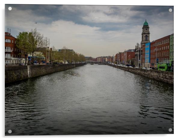 Mellows Bridge, Dublin, Ireland Acrylic by Mark Llewellyn