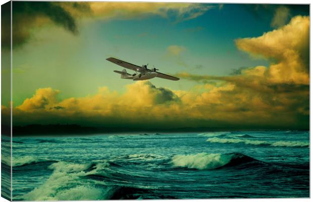 The Flying Boat Canvas Print by J Biggadike