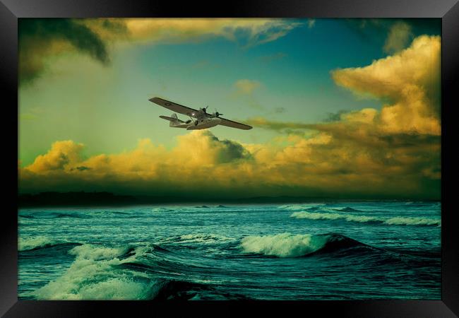 The Flying Boat Framed Print by J Biggadike