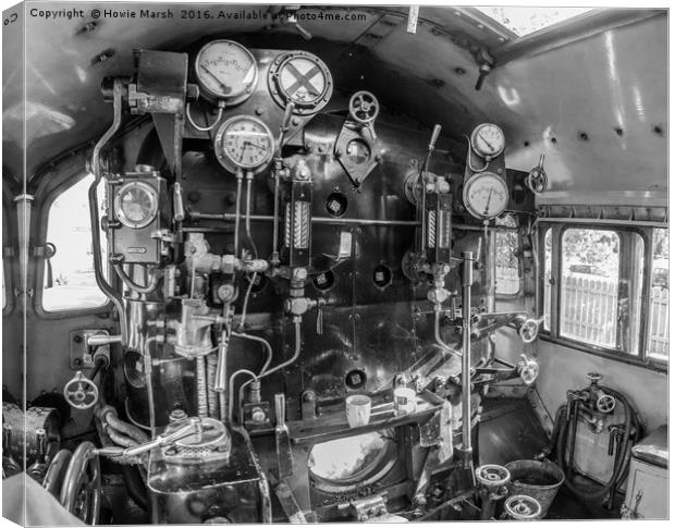 Train Driver Canvas Print by Howie Marsh