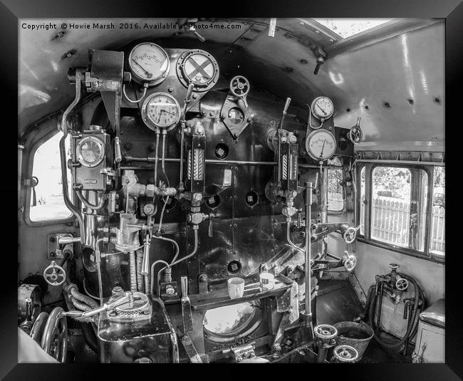 Train Driver Framed Print by Howie Marsh