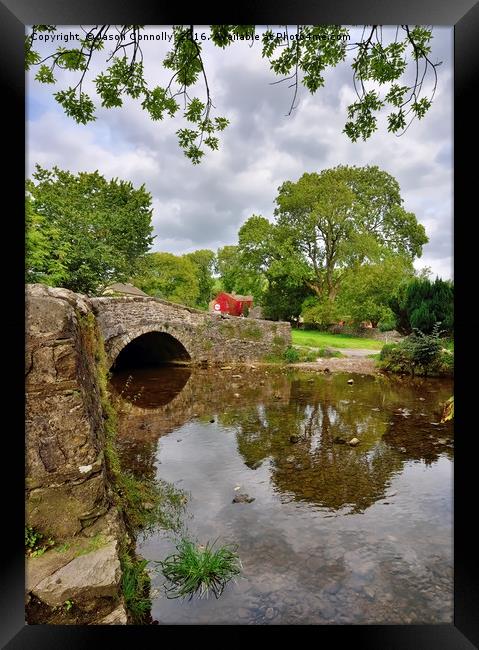 Malham Beck Reflections Framed Print by Jason Connolly