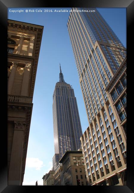 Empire State Building, New York City, USA Framed Print by Rob Cole