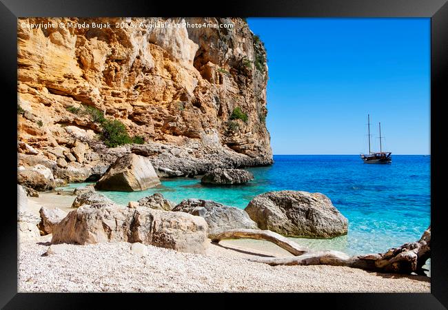 Cala Biriola, Sardinia, Italy Framed Print by Magdalena Bujak