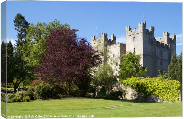 Langley Castle, Langley, Hexham, Northumberland, E Canvas Print by Rob Cole