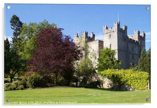 Langley Castle, Langley, Hexham, Northumberland, E Acrylic by Rob Cole