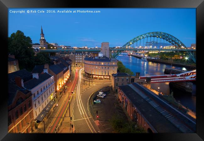 Sandhill at Dusk, Newcastle, Tyne and Wear, Englan Framed Print by Rob Cole