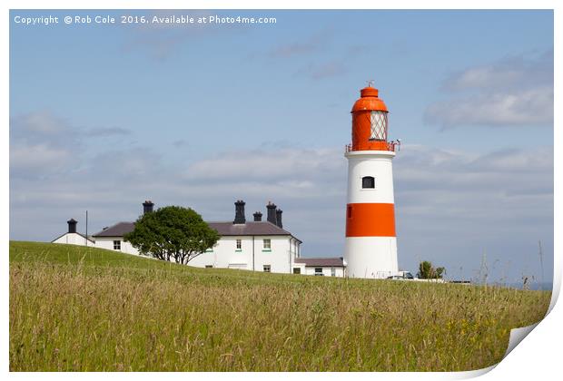 Souter Lighthouse, Whitburn, Sunderland, Tyne and  Print by Rob Cole