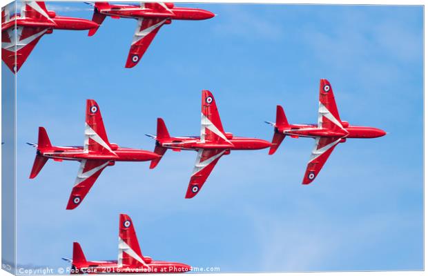 Precision in Motion The Red Arrows Canvas Print by Rob Cole
