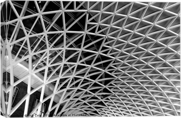 Kings Cross Roof, London, England Canvas Print by Rob Cole