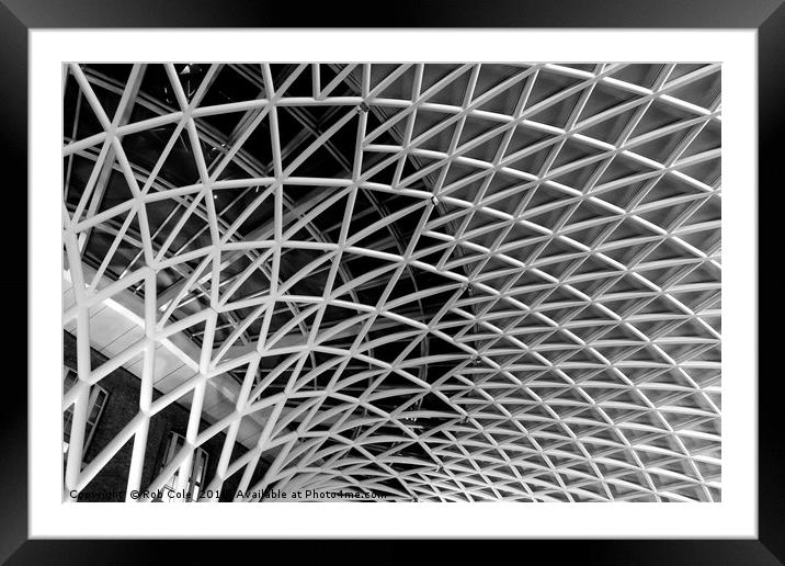 Kings Cross Roof, London, England Framed Mounted Print by Rob Cole