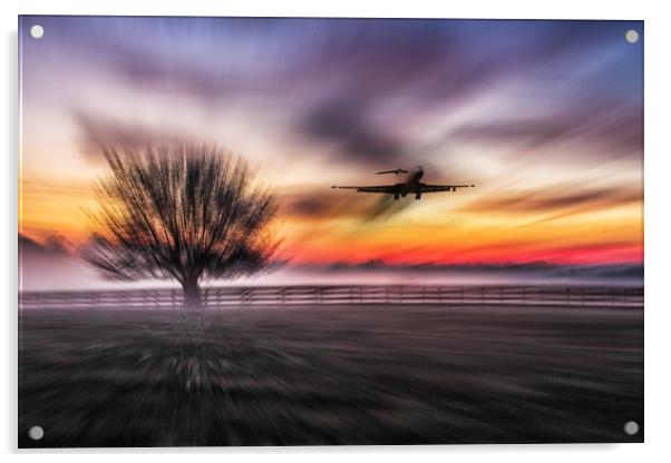 VC-10 Take Off Acrylic by J Biggadike