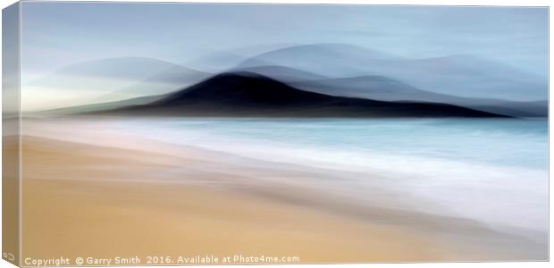 Ceaphabhal, Isle of Harris. Intentional Camera Mov Canvas Print by Garry Smith