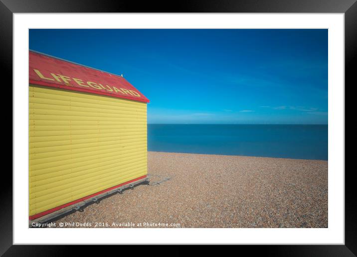 Tankerton Lifeguard Hut Framed Mounted Print by Phil Dodds