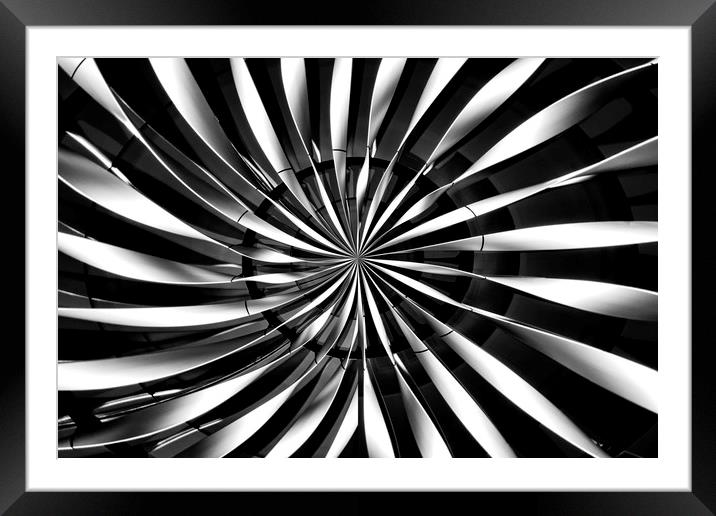 Twisted lines Framed Mounted Print by Robin Marks