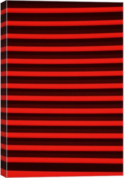 Red Stendhal & Noisy Black Canvas Print by Alfredo Bustos