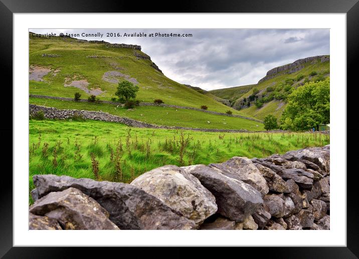 Views To Gordale Scar Framed Mounted Print by Jason Connolly
