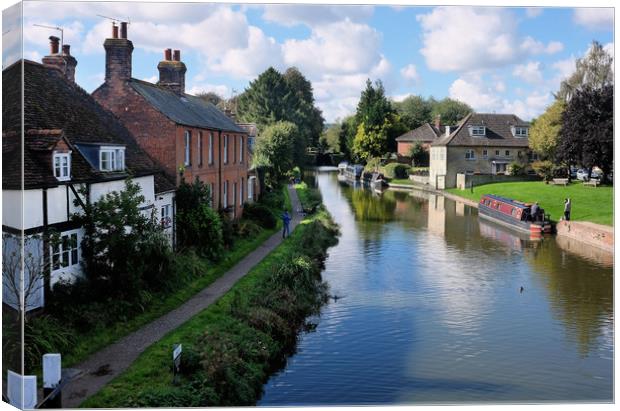 Hungerford and Kennet Canvas Print by Tony Bates
