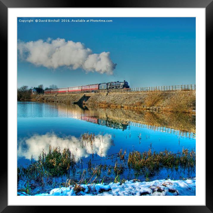 Winter Reflections at Butterley Framed Mounted Print by David Birchall
