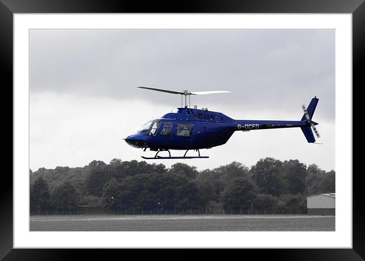 1980 Bell Helicopter Textron BELL 206B Framed Mounted Print by Chris Day