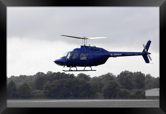 1980 Bell Helicopter Textron BELL 206B Framed Print by Chris Day