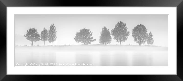 Eight Trees at Sarna. Framed Mounted Print by Garry Smith