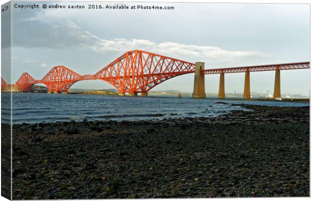 THE FORTH BRIDGE Canvas Print by andrew saxton