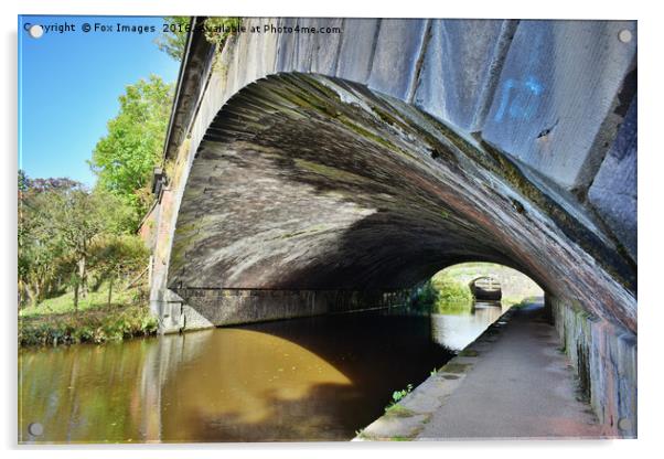 Canal Bridge Acrylic by Derrick Fox Lomax