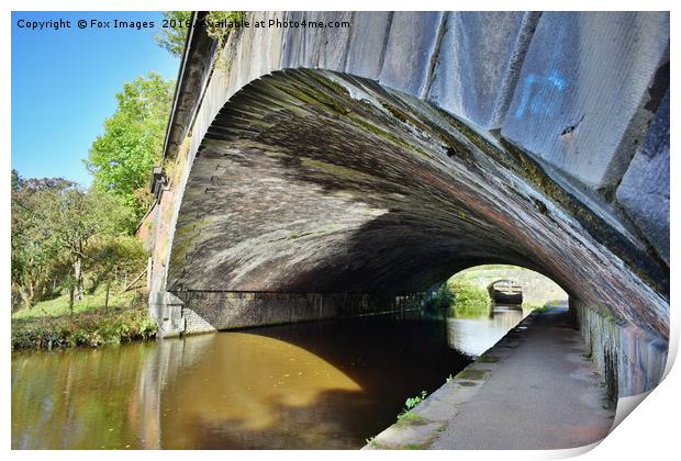 Canal Bridge Print by Derrick Fox Lomax