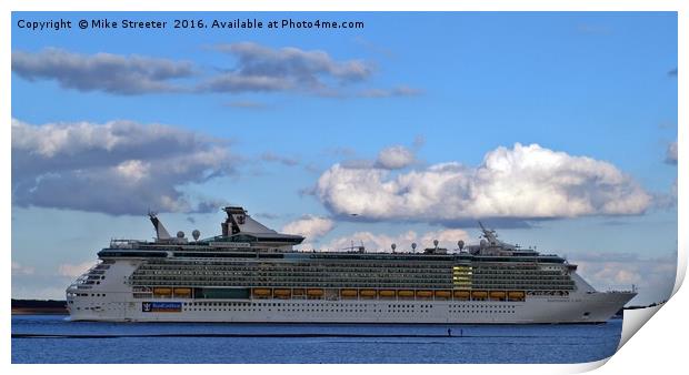 The Independence Of The Seas Print by Mike Streeter