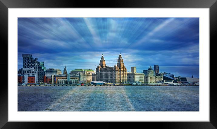 the skyline Framed Mounted Print by sue davies