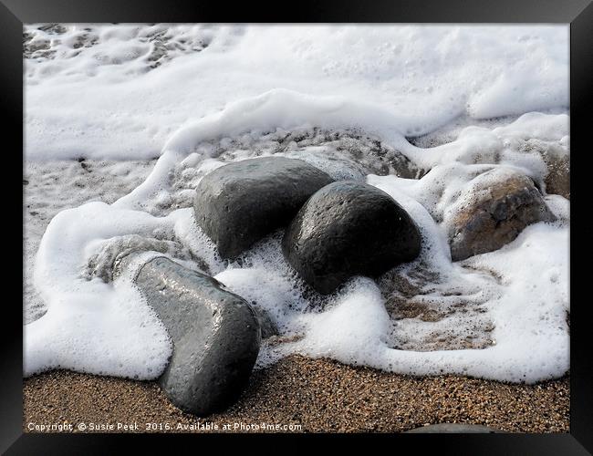 Stone-Washed Framed Print by Susie Peek