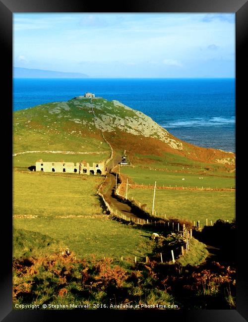 The Road To Torr Head Framed Print by Stephen Maxwell