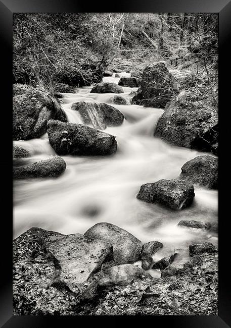 Wyming Brook waterfall Framed Print by Jason Thompson