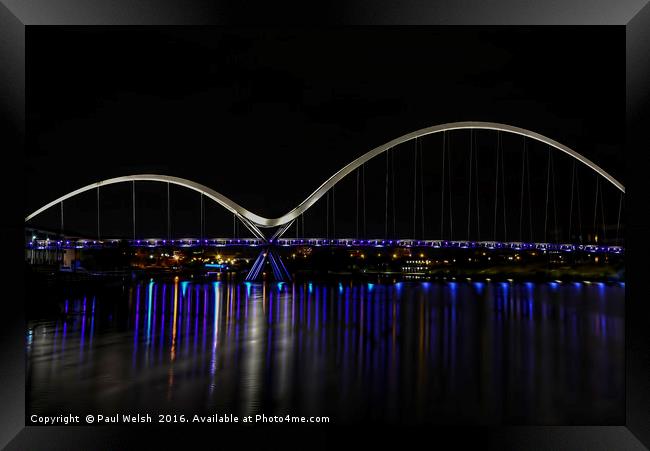 Infinity Bridge Framed Print by Paul Welsh