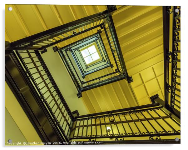 Staircase of Virginia capital Acrylic by jonathan nguyen