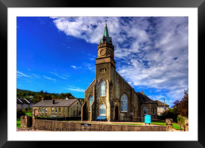 Ardrishaig Parish Church Framed Mounted Print by Tom Gomez