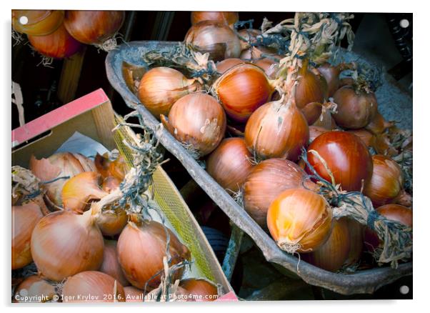 Onion for sale Acrylic by Igor Krylov