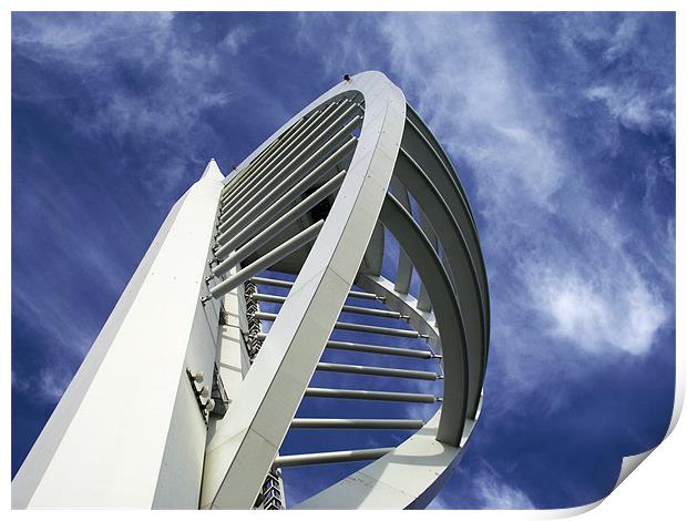 Spinnaker Tower - Close side view Print by Donna Collett