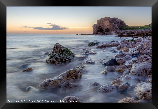 Dawn on the horizon (colour) Framed Print by Phil Reay