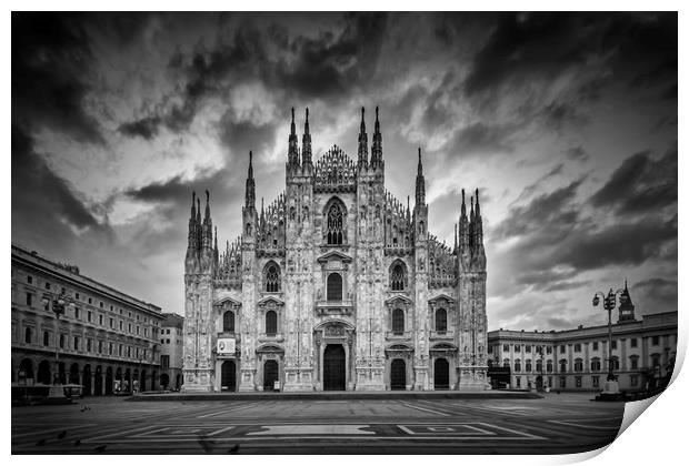 MILAN Cathedral Santa Maria Nascente | Monochrome Print by Melanie Viola