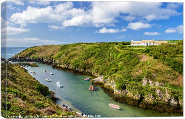 Porthclais Harbour and creek North Pembrokeshire Canvas Print by Nick Jenkins